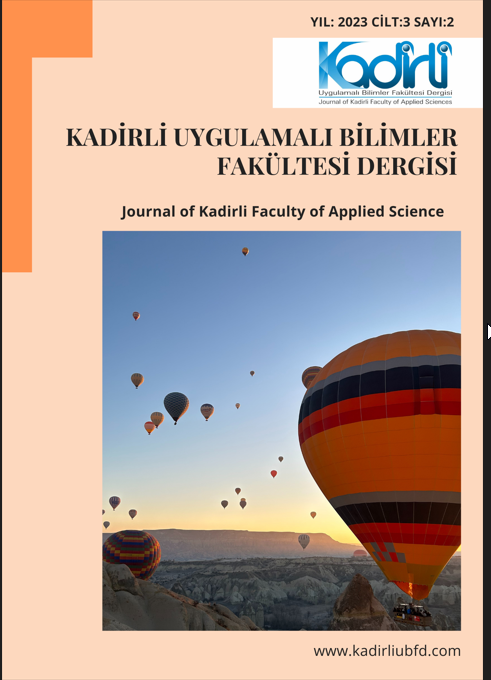 					View Vol. 3 No. 2 (2023): Journal of Kadirli Faculty of Applied Sciences
				